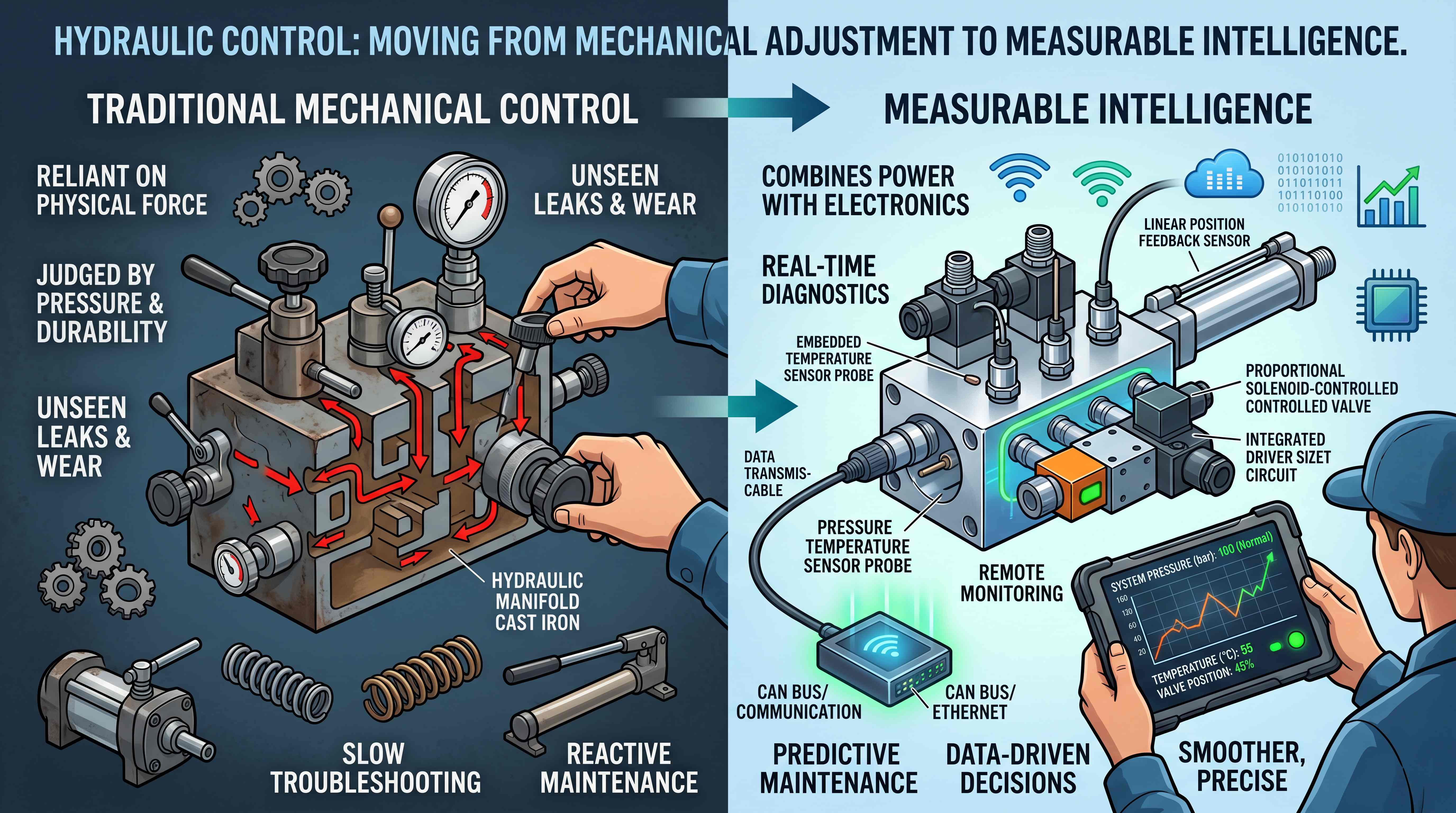Smart Hydraulic Valves and Sensor-Ready Manifolds The Next Step in Hydraulic Control
